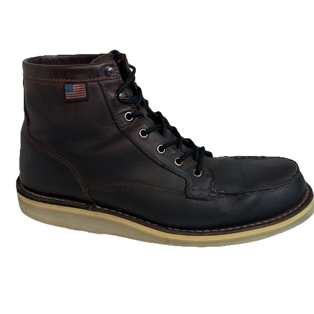 Danner Bull Run Moc 6” Toe Work Brown Leather Boots Men's Size 13